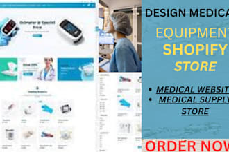 design medical equipment shopify store medical website medical supplies store