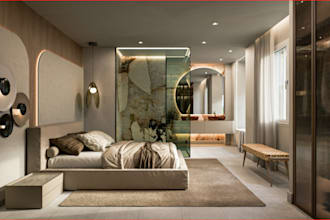 visualize modern unit apartment,3d floor plan,cgi room decor, optimze 8k render