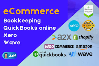 do ecommerce bookkeeping in quickbooks online, xero and wave