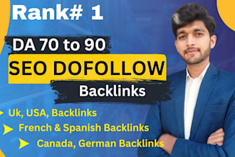 provide SEO backlinks on spanish UK USA german dutch french sites
