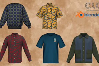 create 3d garments for men and women