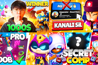 design professional brawl stars thumbnails for 10 USD