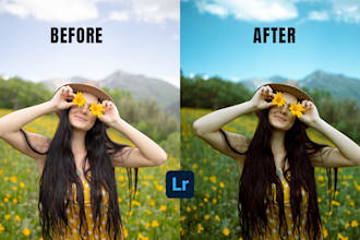 do portrait image retouching in lightroom