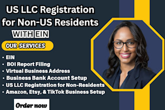 do US llc registration, ein, US llc, US bank account, itin, dissolve US llc, boi