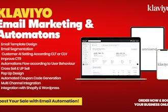 set up shopify, klaviyo email marketing automation