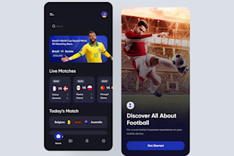 develop livescore app livestream app social chat app sport livestreaming website