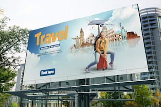 design professional roll up banner, billboards, signage