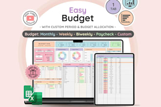 design digital planner daily monthly budget health tracker digital planner