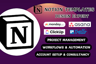 your notion virtual assistant notion expert notion template design