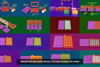 make a 3d printable mold embossed design from any 2d image for silicone casting