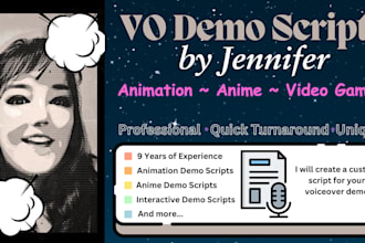 write your voiceover demo script