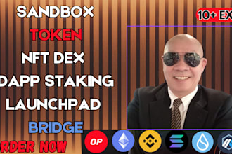 create web3 dapp, tax token 2022, dex, staking, presale on solana sui evm