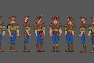 create a character design sheet