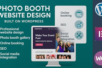 photo booth website with online booking features