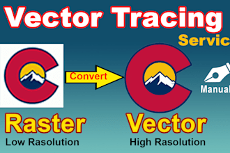 convert low quality logo image to vector as ai,eps,svg