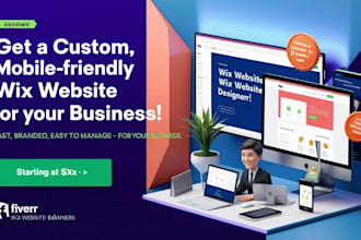 create a custom, responsive wix website for your business