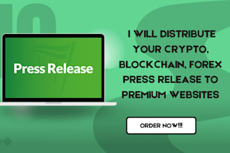 distribute your crypto, blockchain, forex press release to premium websites
