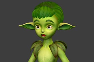 do 3d hand painted textures for your 3d game character, stylized model, game art