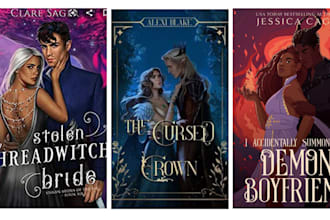 create dark romance book cover, book cover illustration, ebook cover