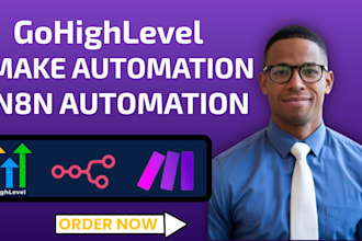 gohighlevel n8n io aautomation n8n workflow ai voice agent make com automation