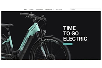 design bicycle shopify store bike ecommerce website bicycle accessories website
