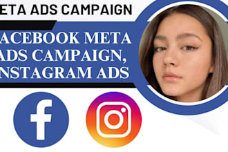 setup facebook linkedin tit tok meta ads campaign instagram ads fb advertising