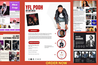 do ciickable epk design music epk speaker kit press kit media kit one sheet