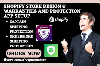 setup shopify warranties and insurance captain shipping protection orderarmor