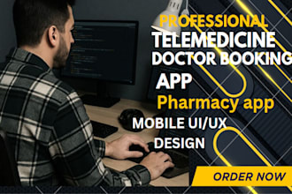 build telemedicine mobile app, doctor booking app, healthcare app, pharmacy app