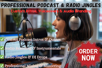 in 24hrs, produce your killer jingles, intro, outro, advertisements, theme songs