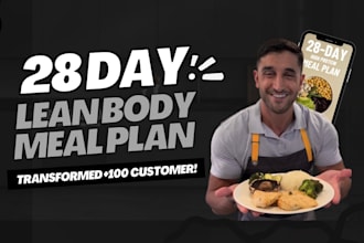transform your body in just 28 days with my meal plan