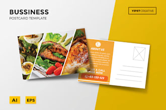 do business flyer, logo, postcard, poster, leaflet and social media