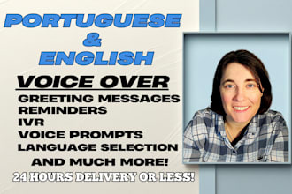 voice a female portuguese for phone and IVR systems
