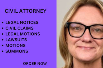 draft ready to file pleadings, motions, lawsuits, responses and legal opinion