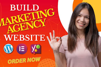 build responsive digital marketing website, agency website, business website
