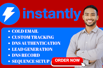 setup instantly ai dns for warmup and cold email outreach