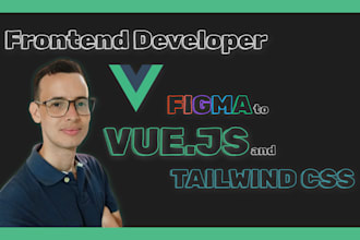 create your personalized website using tailwind and vue js