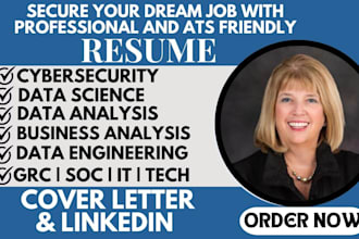 write a job wining resume for cybersecurity, grc, soc tech and business analysis