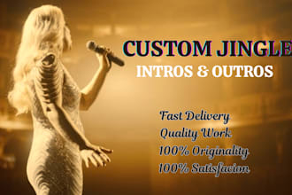 produce custom podcast jingles youtube intro and outro theme song audio logo