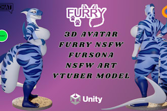 make 3d anime model, custom vrchat avatar for vrc, vtubing, PC or quest