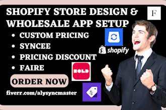 setup shopify wholesale custom pricing syncee wholesale pricing discount faire