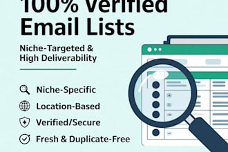 create a verified email list for your business and niche targeted