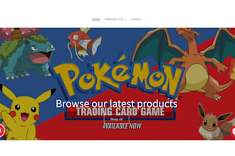 trading card shopify store pokemon website game card trading card store tcg card