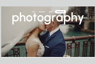 build photography website videography wedding drone product photography website