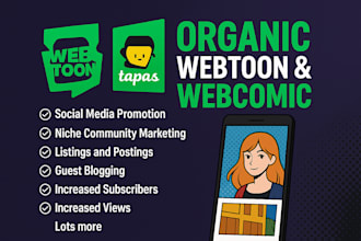 do organic webtoon and webcomic promotion on tapas and wattpad