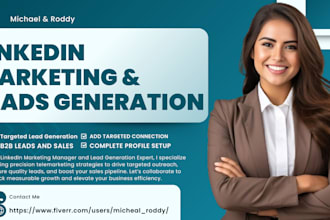 be your b2b appointment setter linkedin marketing leads sale