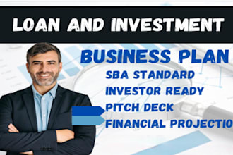 write sba loan approval business plan grant proposal, pitch deck, startup loan