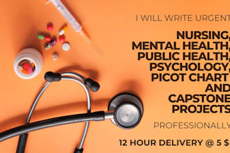do mental health, psychology, public health, nursing, capstone projects