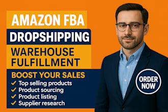 handle amazon fba dropshipping, warehouse fulfillment and product sourcing