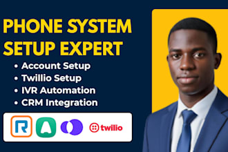 setup ringcentral quo zoom phone 3cx twilio ai call routing IVR SMS automation